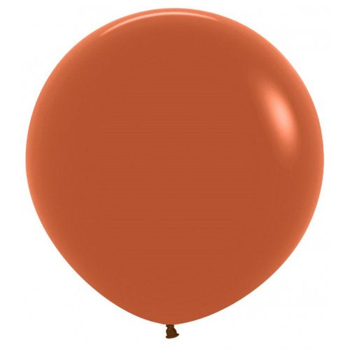 60cm Terracotta Round Balloon Pack Of 3