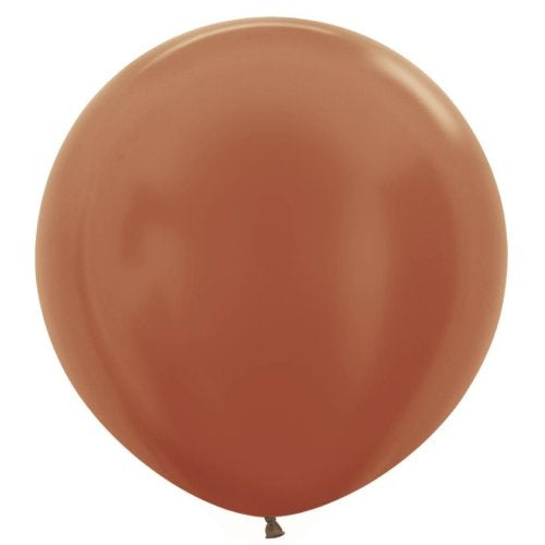 Sempertex Metallic Copper Latex Balloons 36" (90cm) – 3 Pack