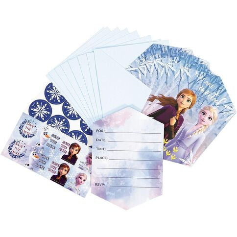 FROZEN 2 INVITATIONS PACK OF 8