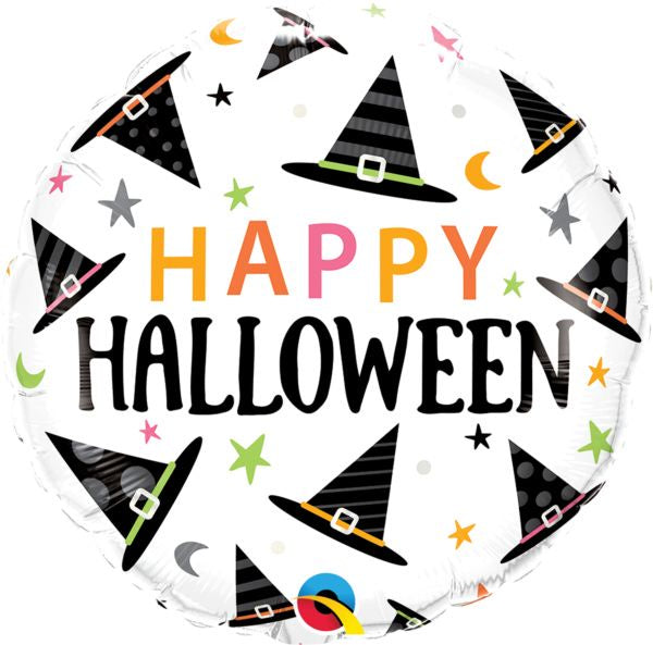Foil Balloon 18"(45cm) Halloween Witches Hats Pattern