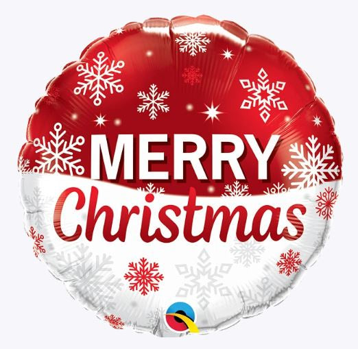 Foil Balloon 18"(45cm) Christmas Snowflakes Red