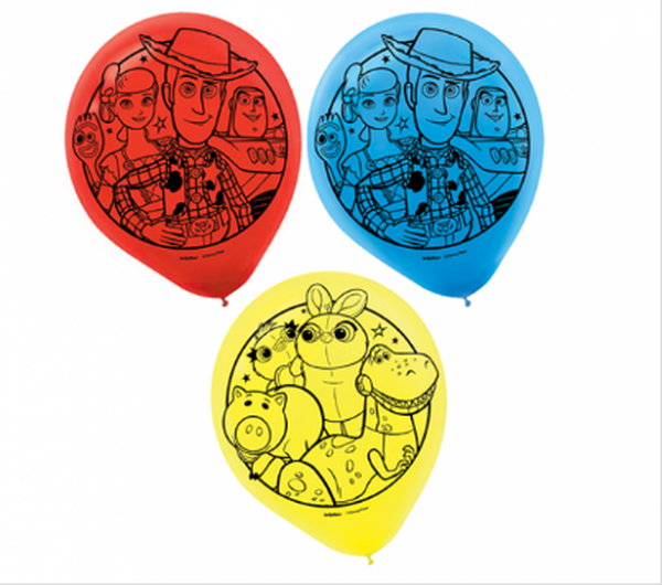 TOY STORY 4 LATEX BALLOON PK6