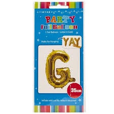 FOIL BALLOON 35CM GOLD G