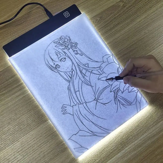 LED Photocopying Table Drawing Board Children's Light-transmitting Copying Table Brightness Adjustable Copy Board Painting Toys