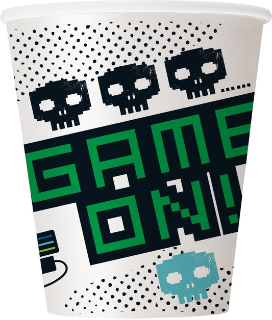 GAMER 8 X 270ML (9OZ) CUPS