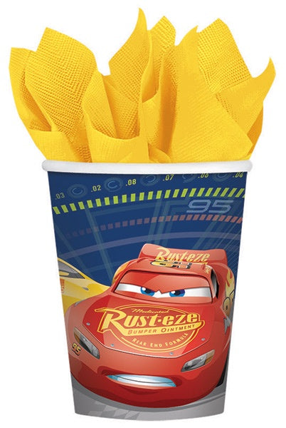 DISNEY CARS 3 PAPER CUPS PACK OF 8