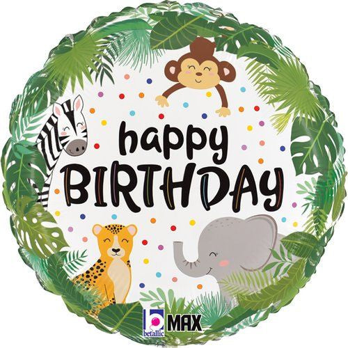 Betallic Foil Balloon 45cm (18") Jungle Birthday