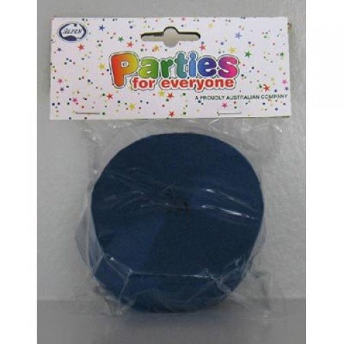 Crepe Paper Streamers 30m Blue