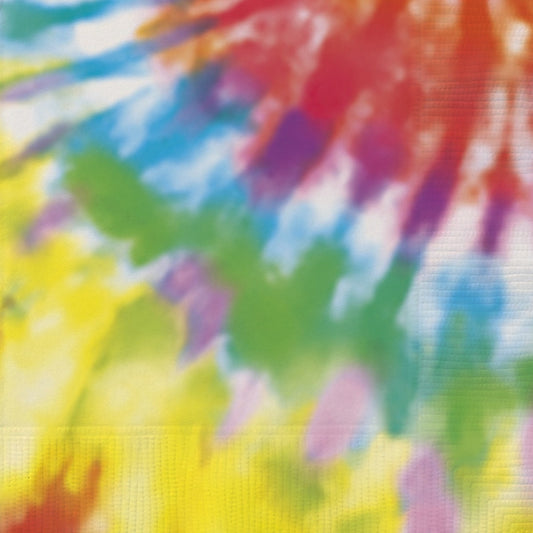 Groovy Tie Dye Lunch Napkins Pack of 16