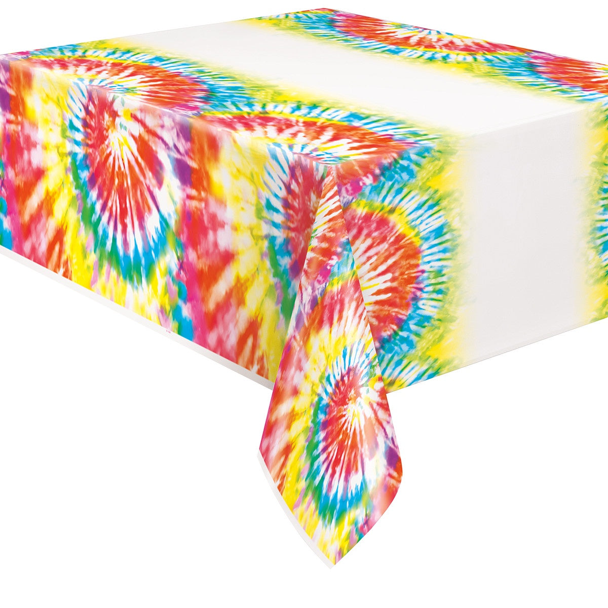 Groovy Tie Dye Printed Tablecover 1.37m X 2.13m (54" X 84")