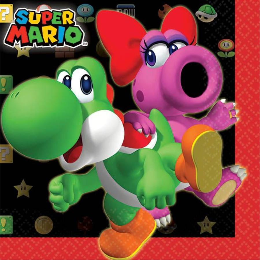 Super Mario Beverage Napkins Pack Of 16