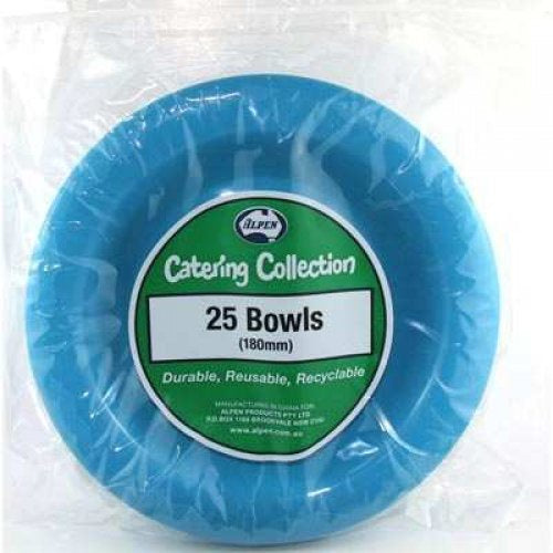 Plastic Bowl Azure Pack of 20