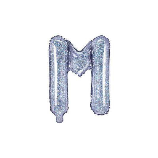 Large Foil Balloon Holographic Alphabet 34inch - M
