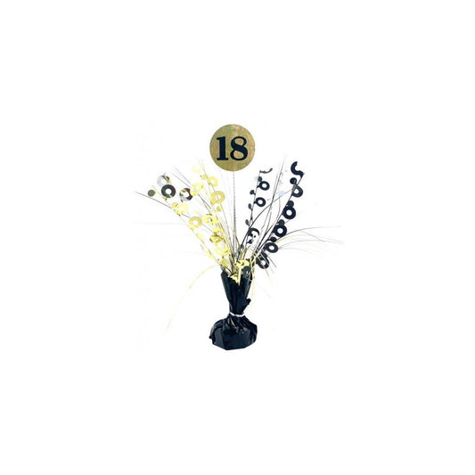 #18 Black & Gold Centrepiece Weight 165GM