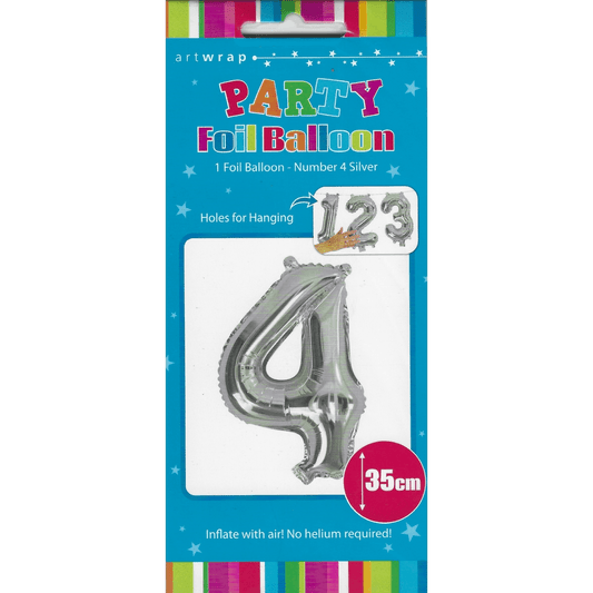 Foil Balloon 35cm Silver 4