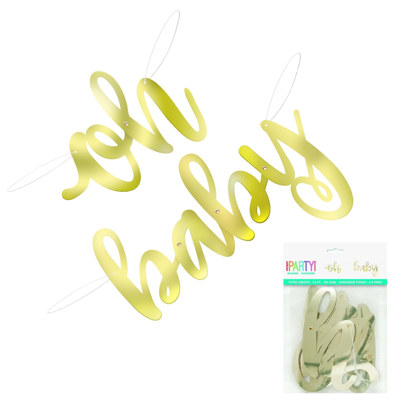 Oh Baby Cutout Banner 2.8ft