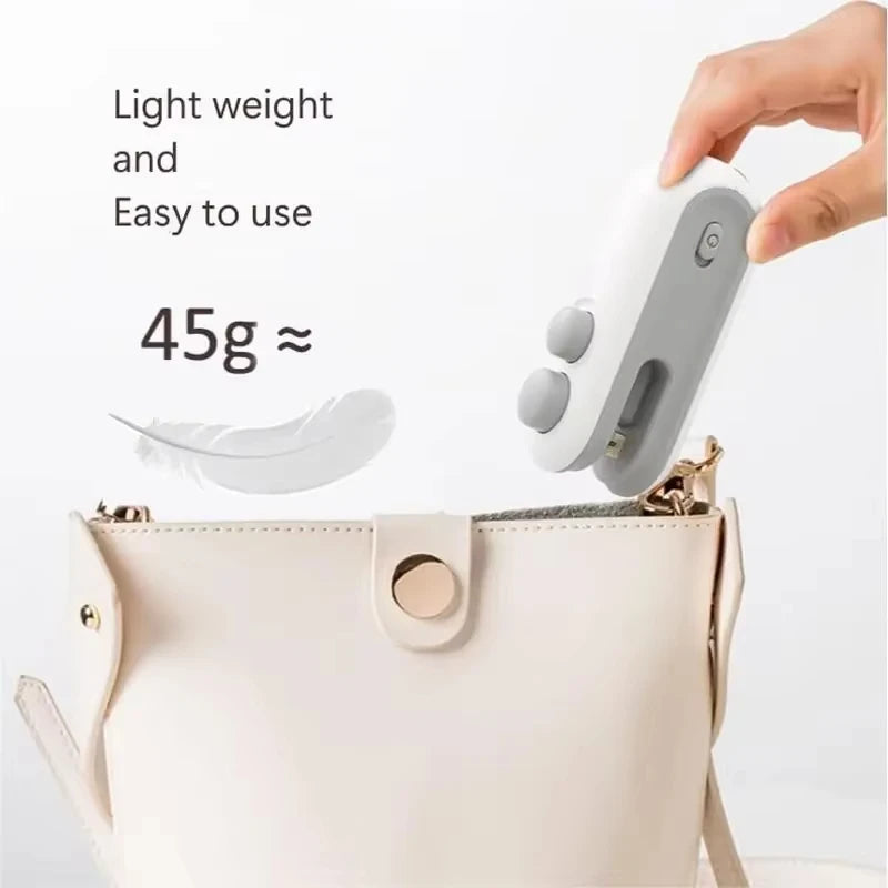 Vacuum Bag Sealing Machine Plastic Package Sealer Bags Clip Bag Handheld Sealer Food Packaging Heat Sealer For Home