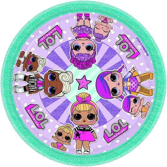Lol Surprice Doll 7"/18cm Paper Plates Pack Of 8