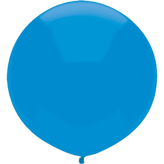 17" RND NEON BLUE 50CT OUTDOOR BLN