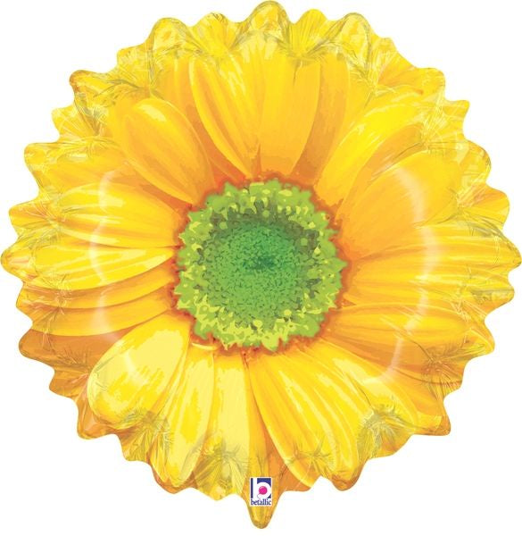 BETALLIC FOIL SUPERSHAPE 60CM (24") BRIGHT BLOOMS YELLOW
