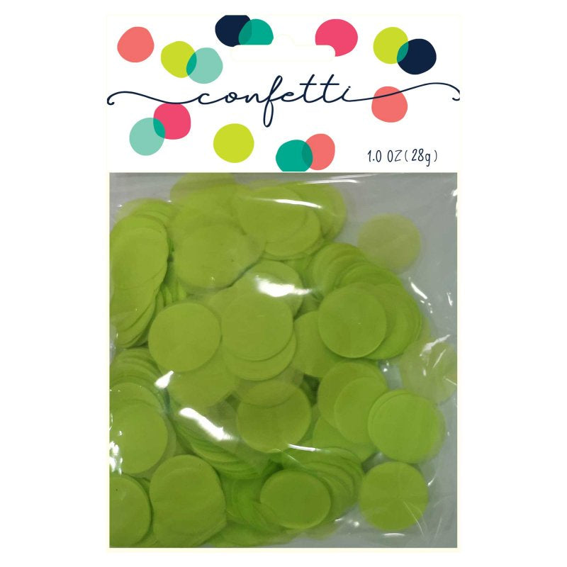 Lime Green Tissue Paper Confetti 2cm – 28g