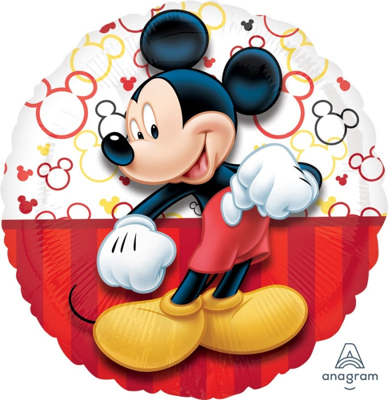45cm Standard Mickey Portrait Foil Balloon (Self-Sealing)