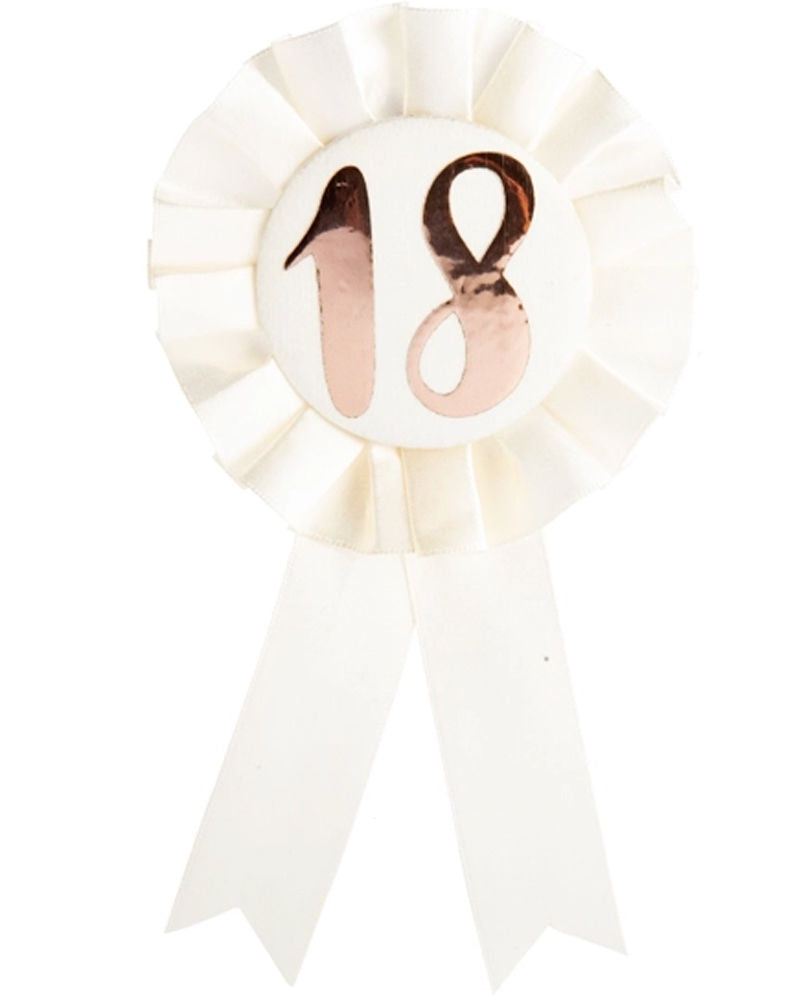 Badge #18 Rosette Rose Gold