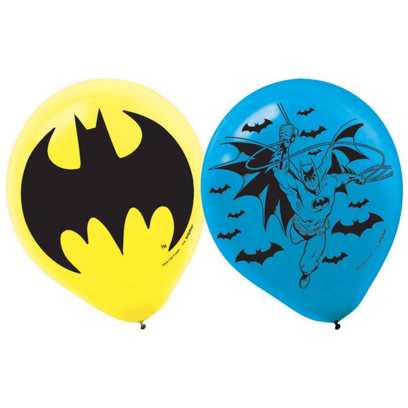 Batman 30cm Latex Balloons Pack Of 6