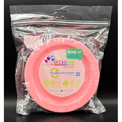 Lunch Plate Light Pink Pack of 20