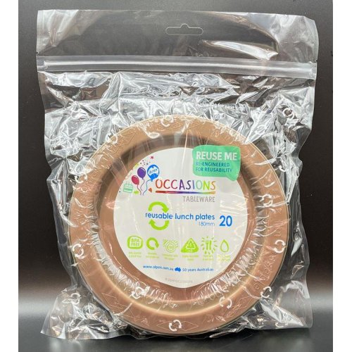 Lunch Plate Rose Gold Pack of 20