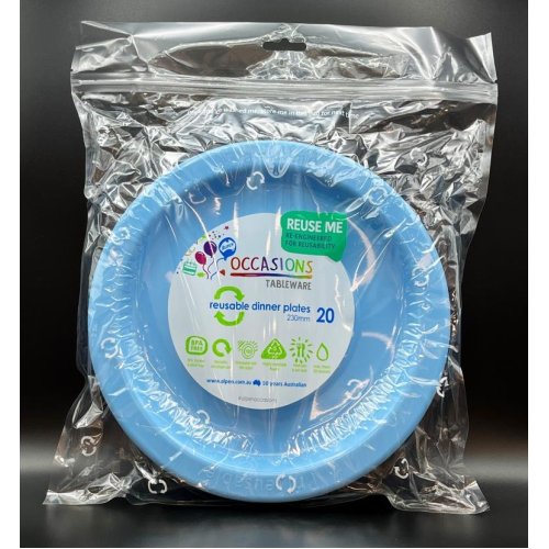 Dinner Plate Light Blue Pack of 20