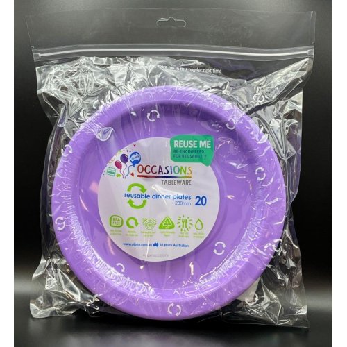 Dinner Plate Lavender Pack of 20
