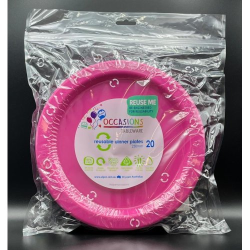 Dinner Plate Magenta Pack of 20