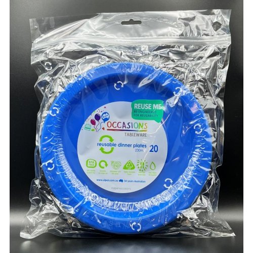 Dinner Plate Blue Pack of 20