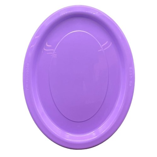 Oval Plates Lavender Pack Of 20