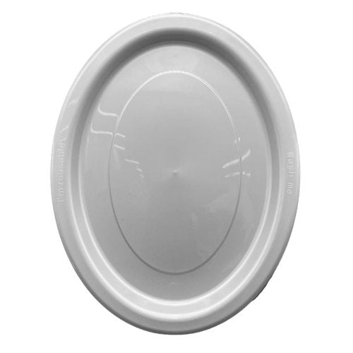 Oval Plates Silver Pack Of 20