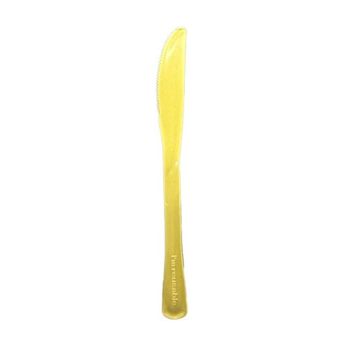 Plastic Knife Gold Pack of 20