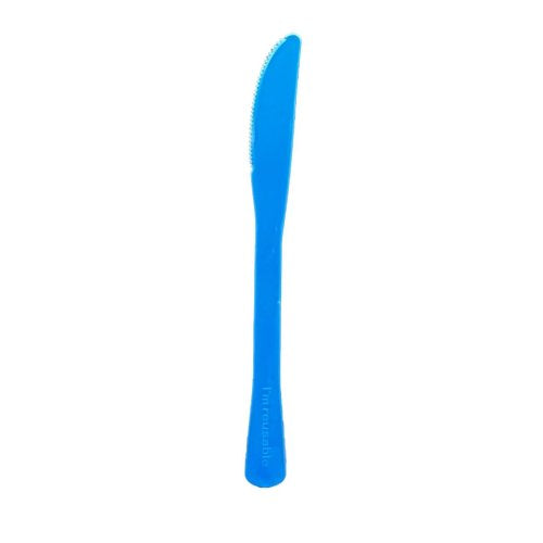 Plastic Knife Royal Blue Pack of 20