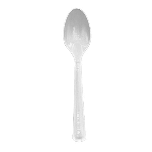 Plastic Spoon Silver Pack of 20