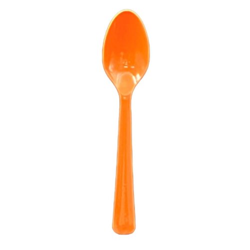 Plastic Spoons Orange Pack of 20