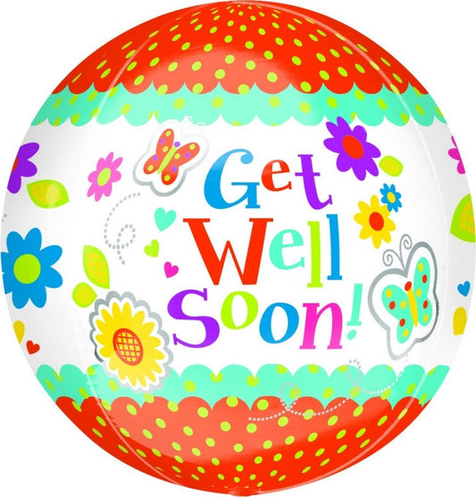 Orbz Get Well Soon Floral Butterfly