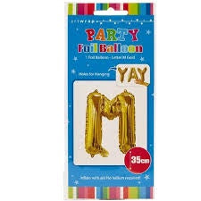 Foil Balloon 35cm Gold M