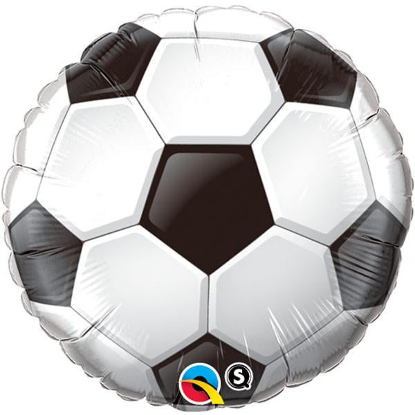 Round Soccer Ball Foil Balloon 18"