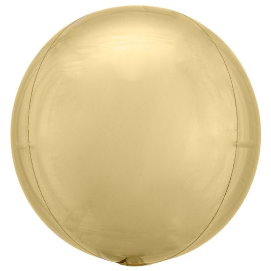 ORBZ FOIL BALLOON WHITE GOLD 40CM (16INCH)