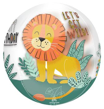 Get Wild Birthday Orbz Foil Balloon 40cm(16inch)