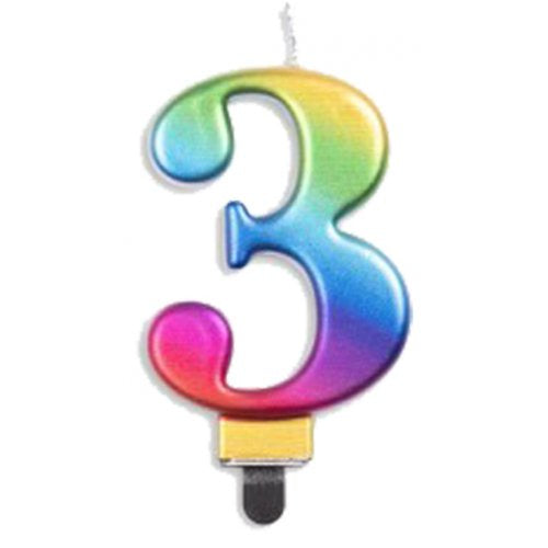#3 Rainbow Jumbo Candle P1