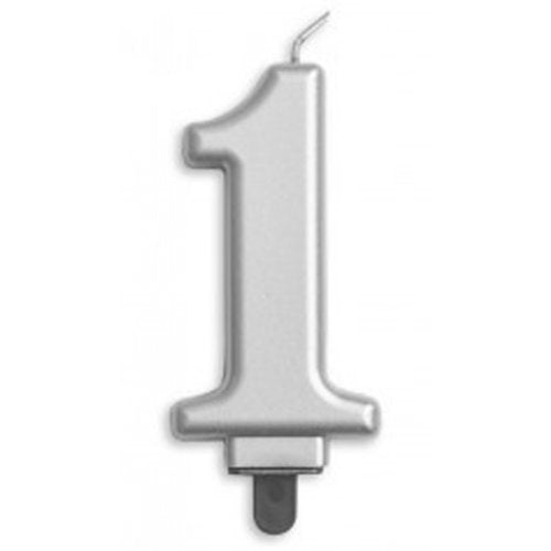 1 Silver Jumbo Candle P1