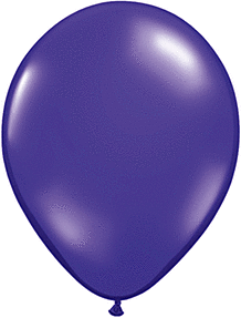 5"(12cm) Balloon Jewel Quartz Purple Pack Of 100