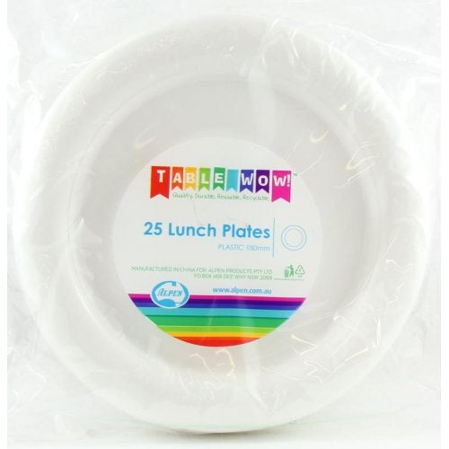 Lunch Plate White Pack of 20