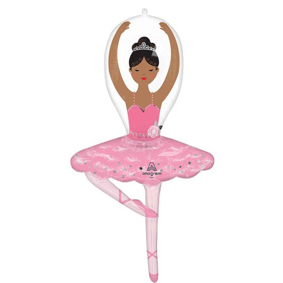 Ballerina Girl Supershape Foil Balloon 109cm